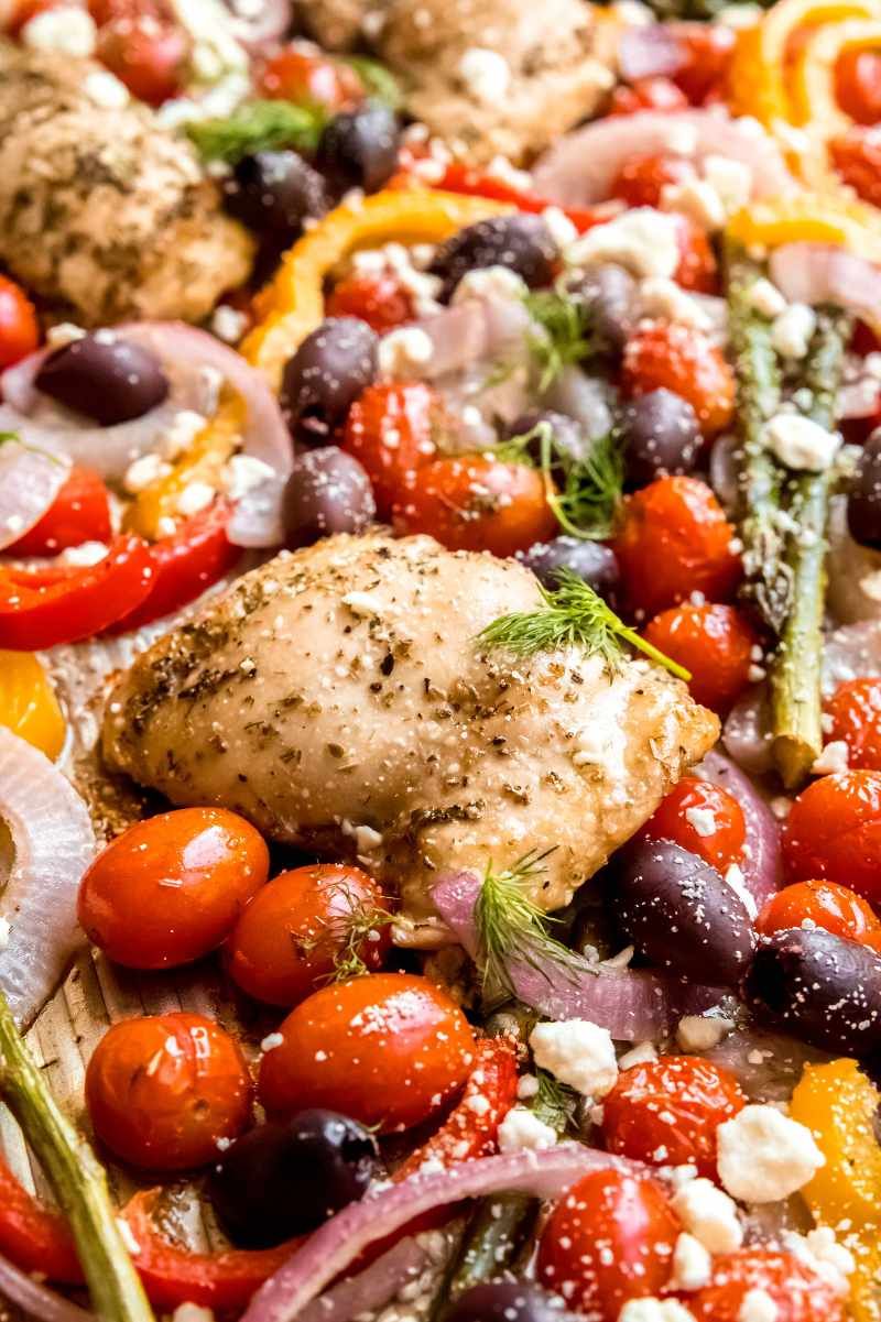 Greek Chicken and Vegetable Bake