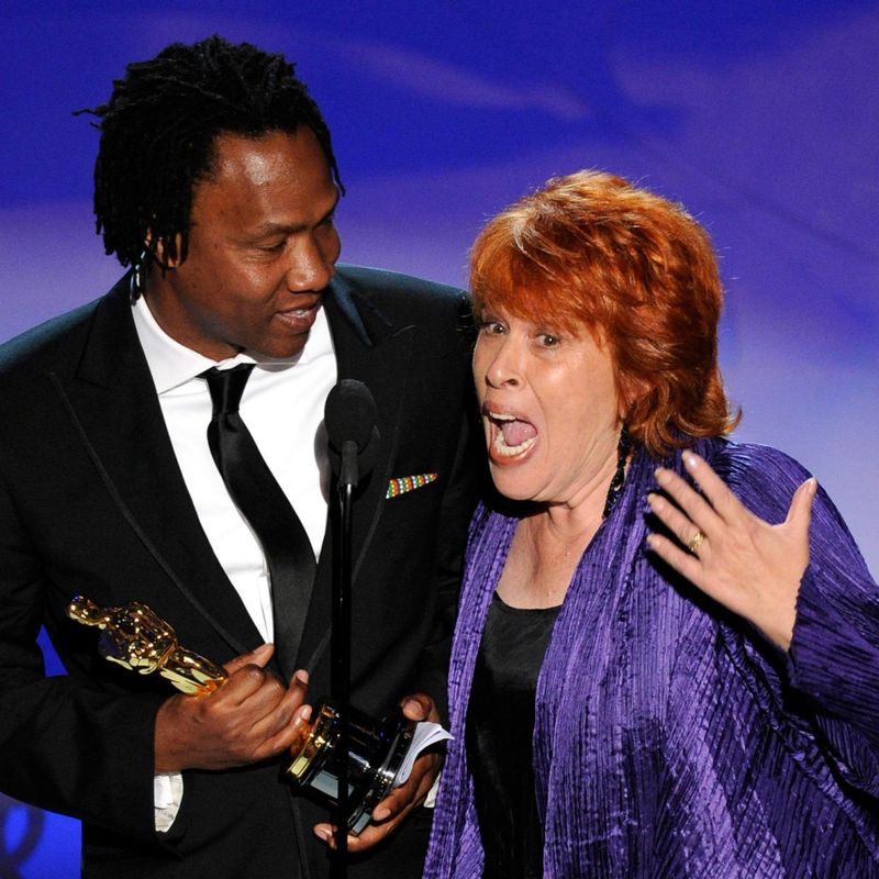 Elinor Burkett Grabs the Microphone Mid-Speech (2010 Oscars)