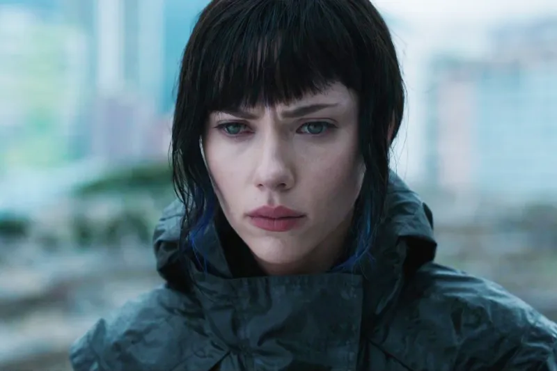 Scarlett Johansson as Major Motoko Kusanagi in Ghost in the Shell (2017)