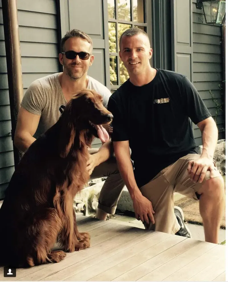 Ryan Reynolds and His Mixed-Breed Rescue Billie