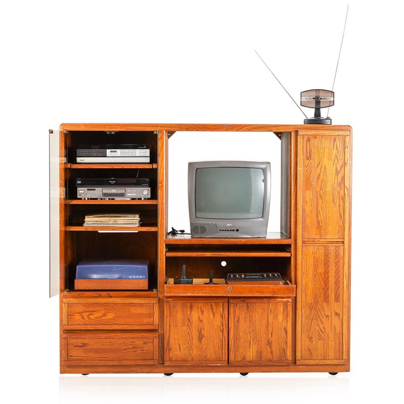 Bulky TV Cabinet with Doors