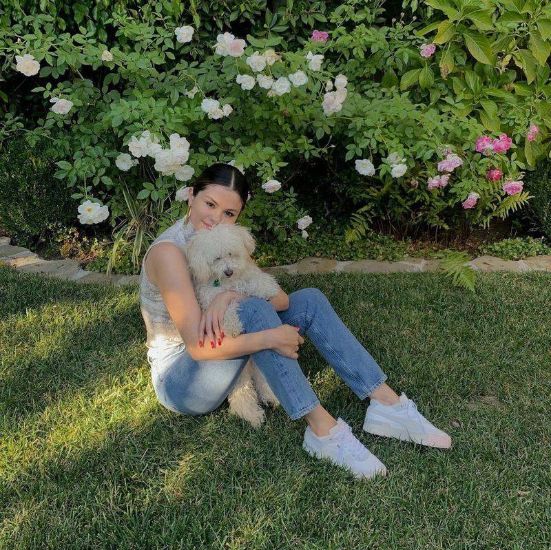 Selena Gomez and Her Puppy Daisy