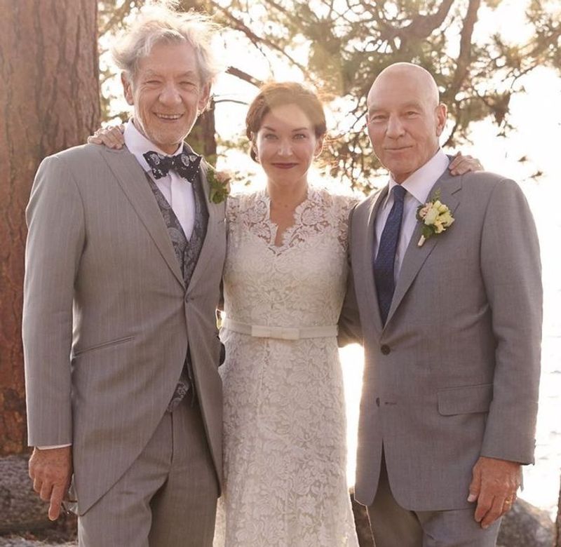 Sir Patrick Stewart and Sunny Ozell