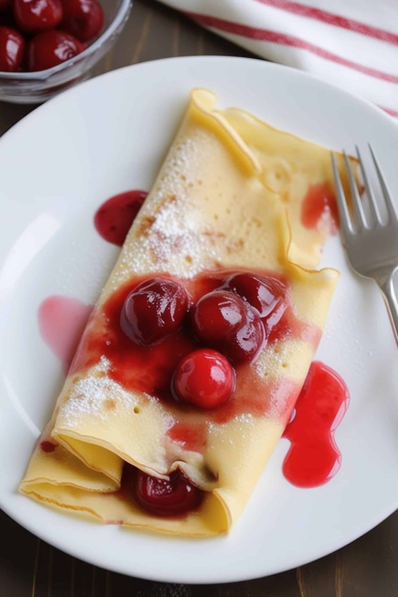 Crepes with Pie Filling