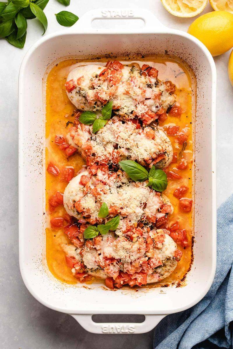 Bruschetta Chicken Bake