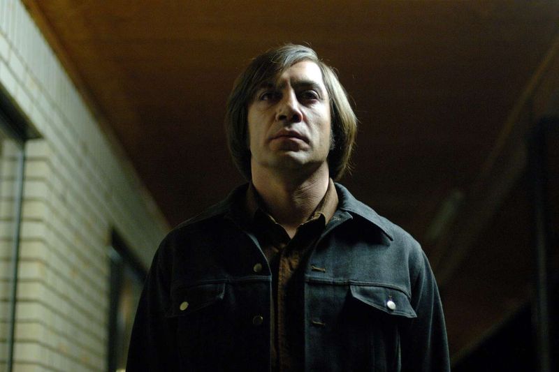 Javier Bardem as Anton Chigurh in No Country for Old Men