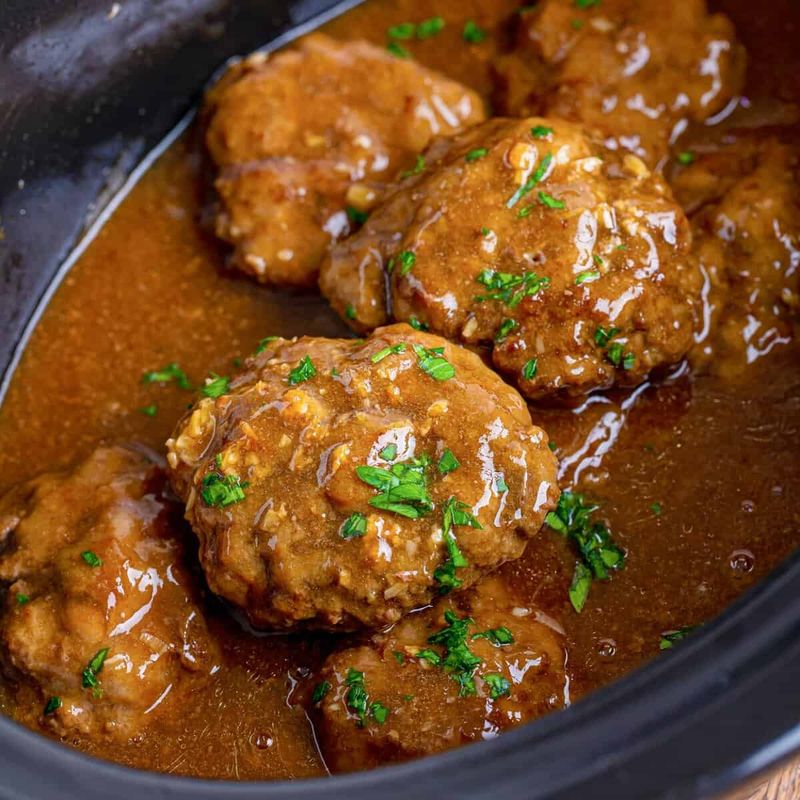 Slow Cooker Salisbury Steak