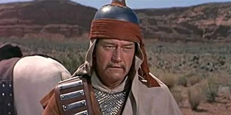 John Wayne as Genghis Khan in The Conqueror (1956)