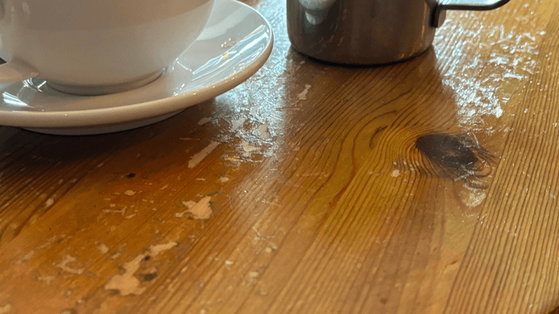 Tables That Were Never Really Cleaned