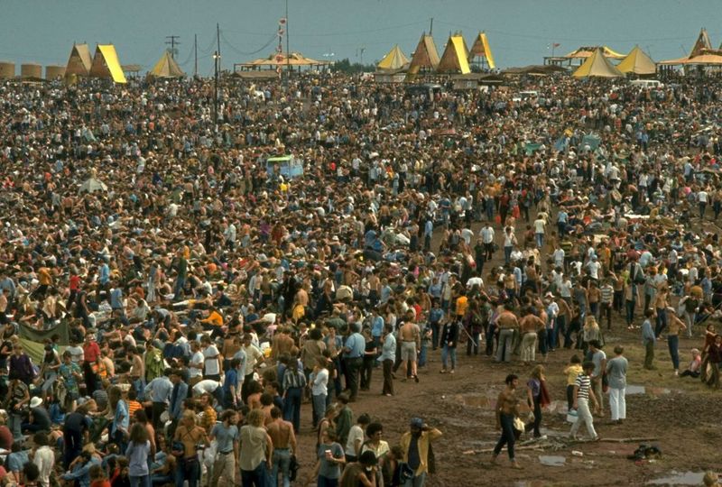 Woodstock Festival Crowd, 1969