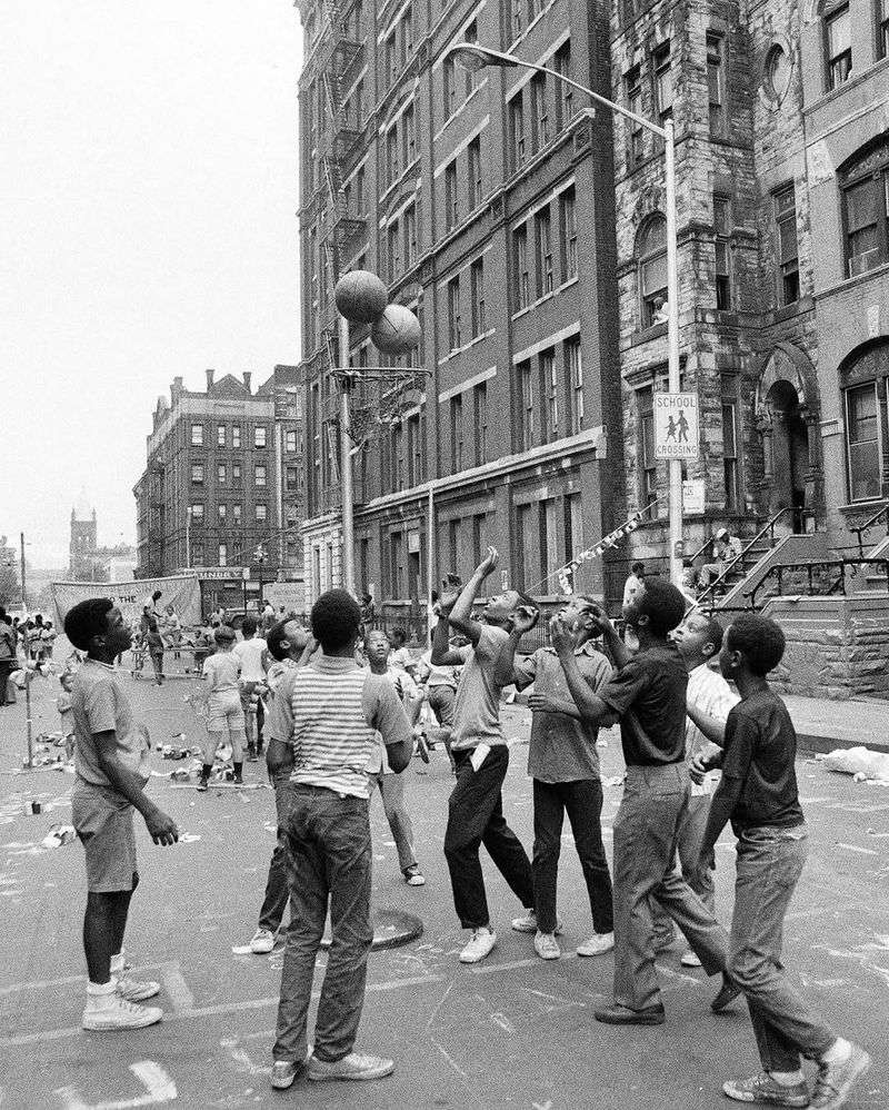 Street Basketball in New York City, 1970s