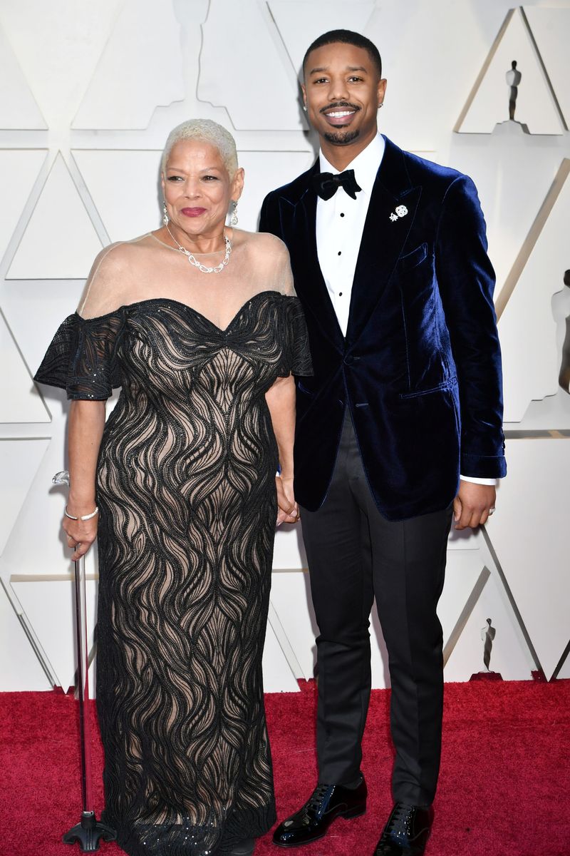 Michael B. Jordan and Donna Jordan