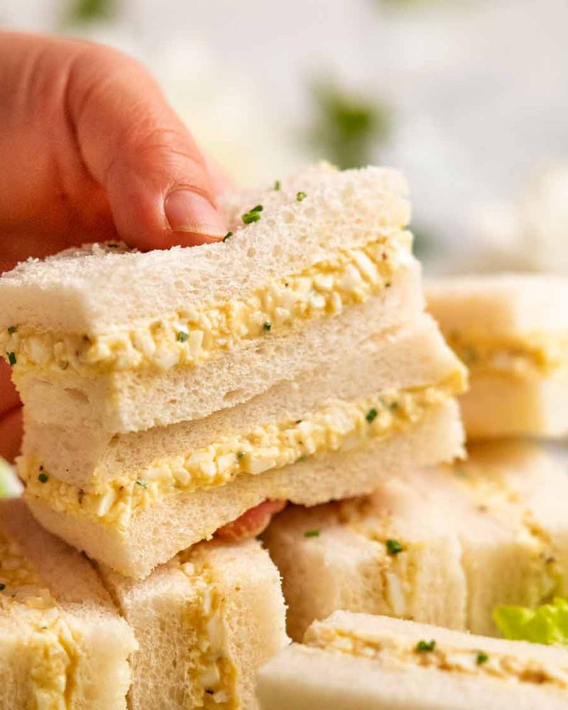 Cold Scrambled Egg Sandwich