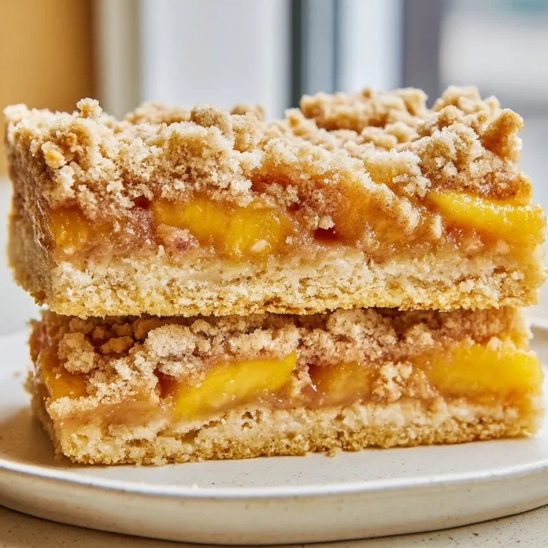 Cinnamon Streusel Peach Cake