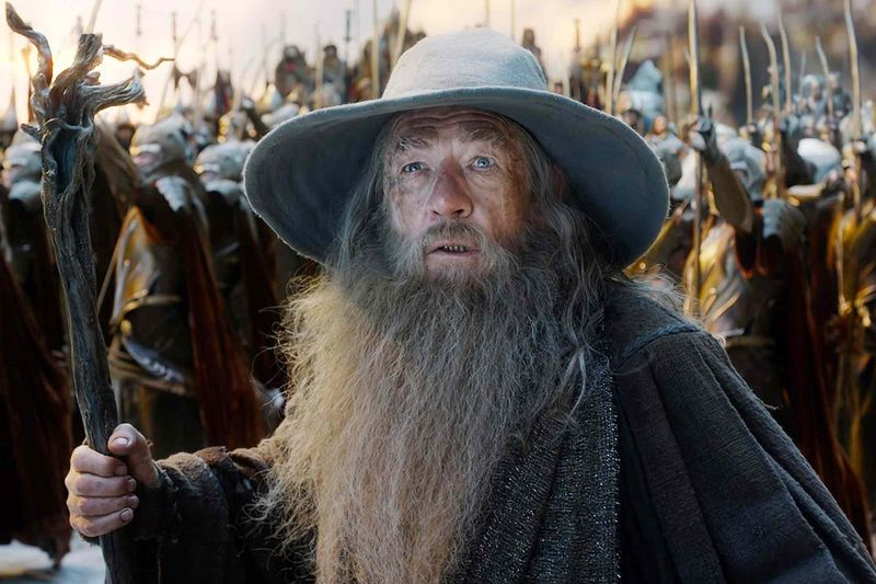 Sir Ian McKellen as Gandalf in The Lord of the Rings