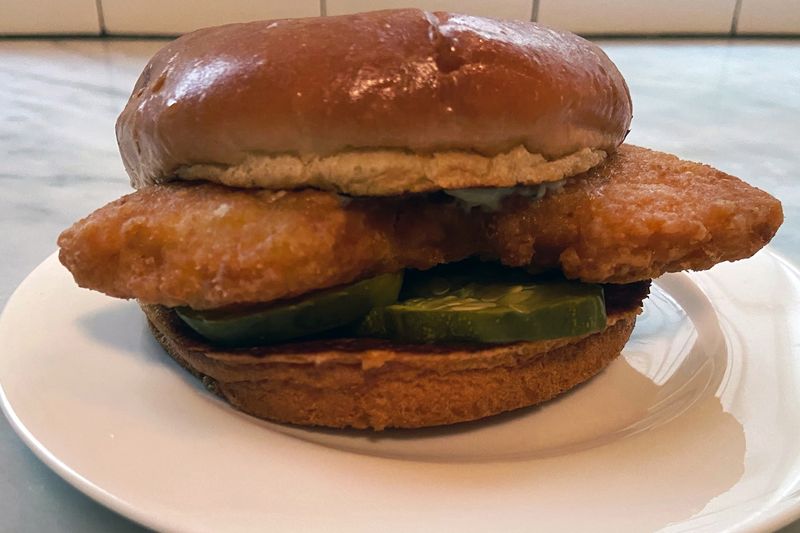 Popeyes Flounder Fish Sandwich