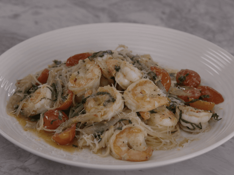 Shrimp Scampi with Capellini Pasta