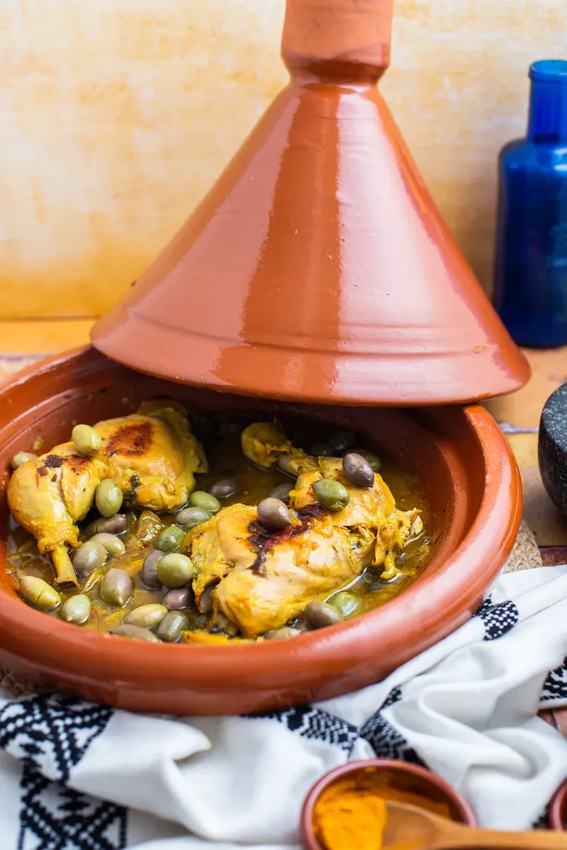Moroccan Chicken Tagine with Preserved Lemons and Olives