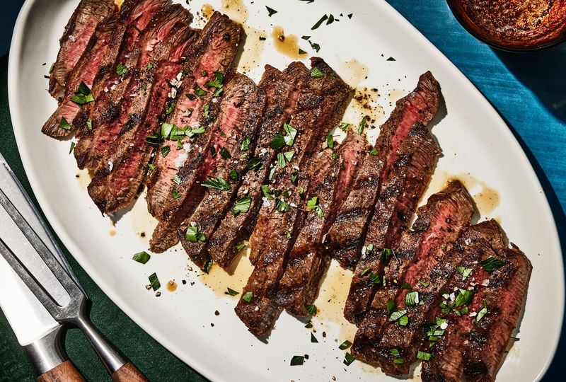 Coca-Cola Marinated Carne Asada with Cucumber Salsa