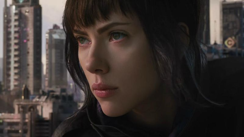 Scarlett Johansson as Major Motoko Kusanagi in Ghost in the Shell (2017)