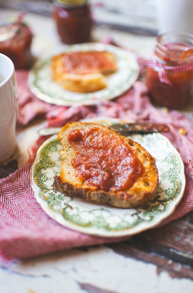 Buttered Toast with Jam
