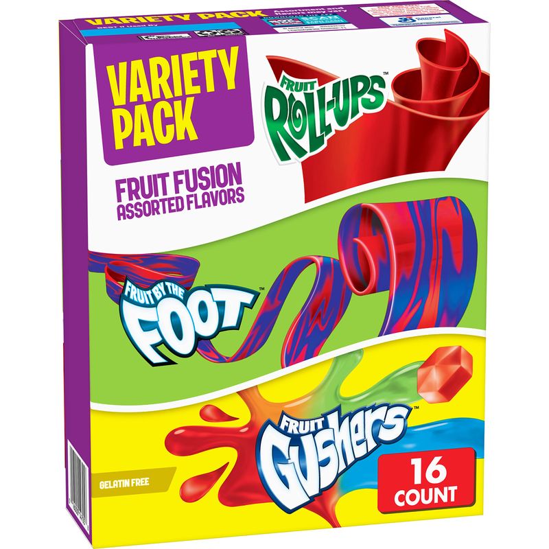 Fruit Roll-Ups, Gushers, and Fruit by the Foot