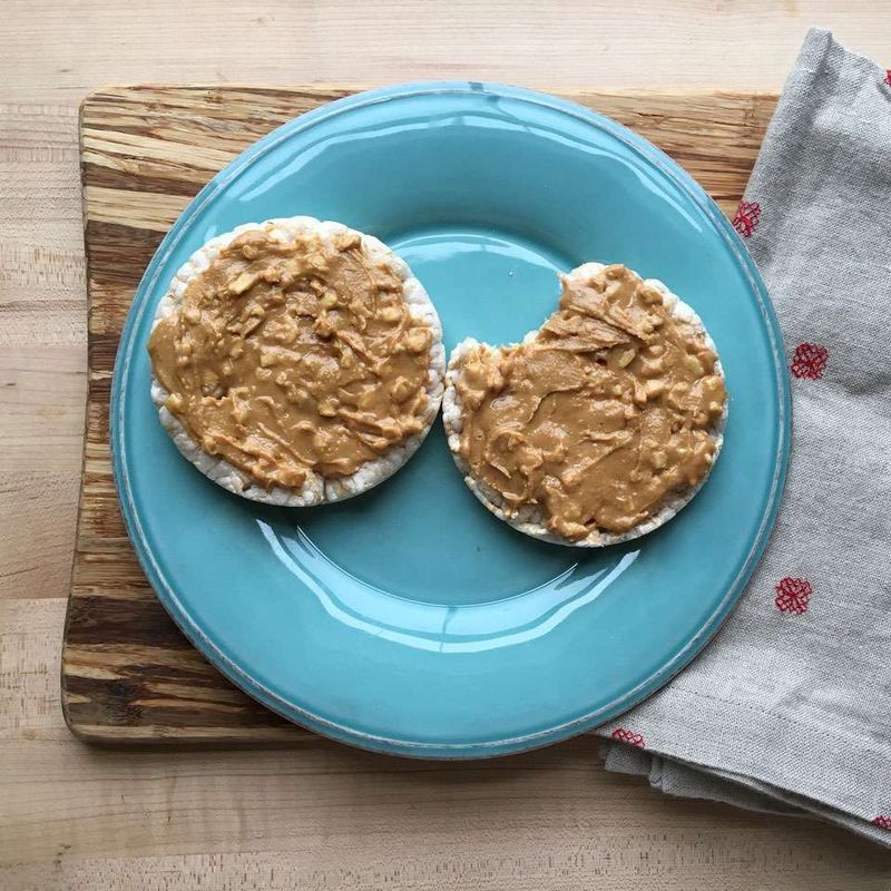 Rice Cakes With Nut Butter Instead of Crisps