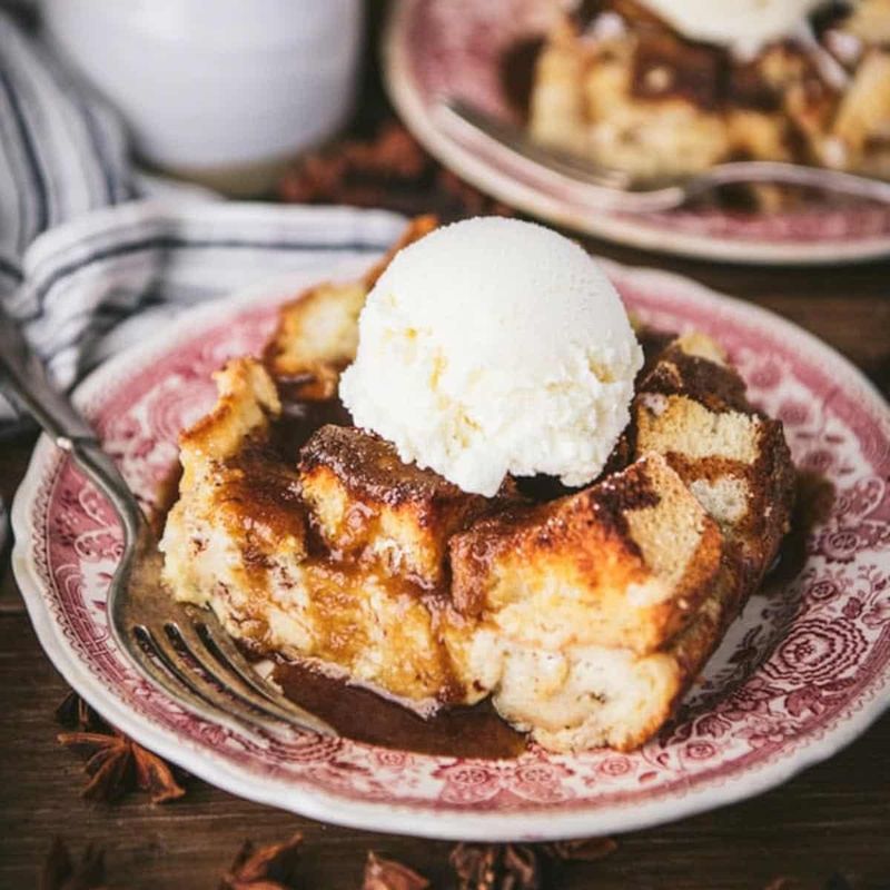 Warm Bread Pudding
