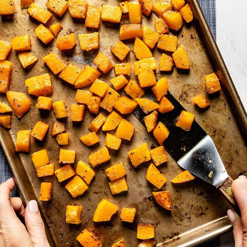 Roasted Butternut Squash Cubes