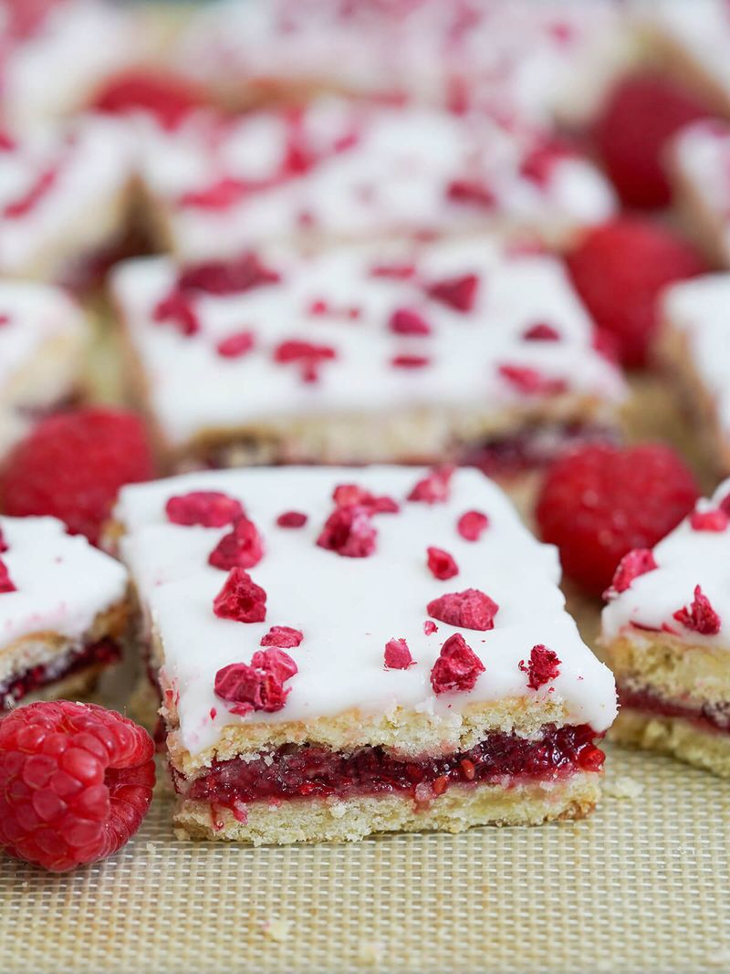 Hindbærsnitter (Raspberry Slices)