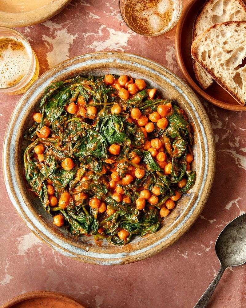 Espinacas con Garbanzos