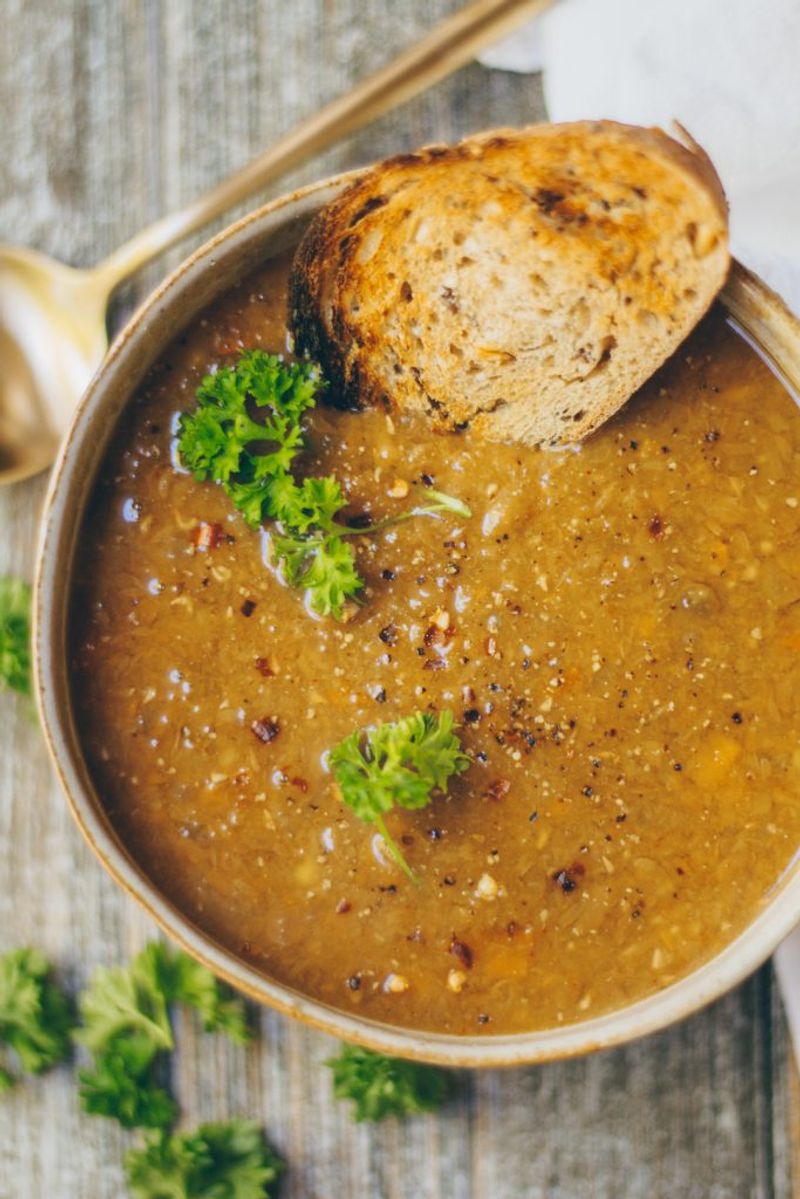 Lentil Soup in a Thermos
