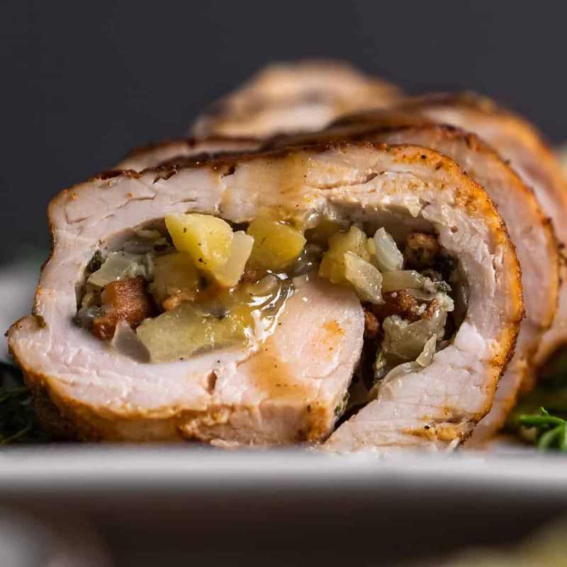 Apple Stuffed Pork Tenderloin