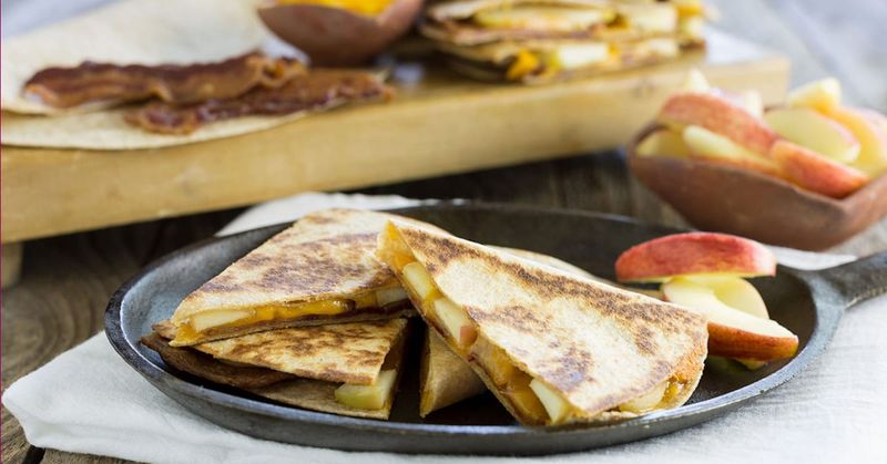 Apple Cheddar Quesadillas