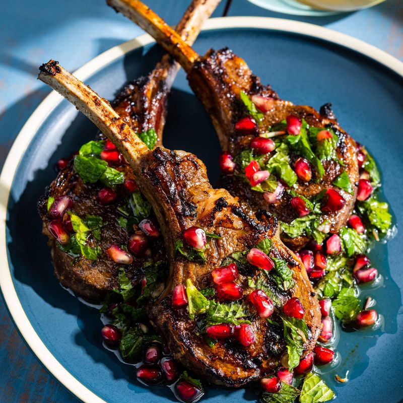 Pomegranate Molasses Lamb Chops