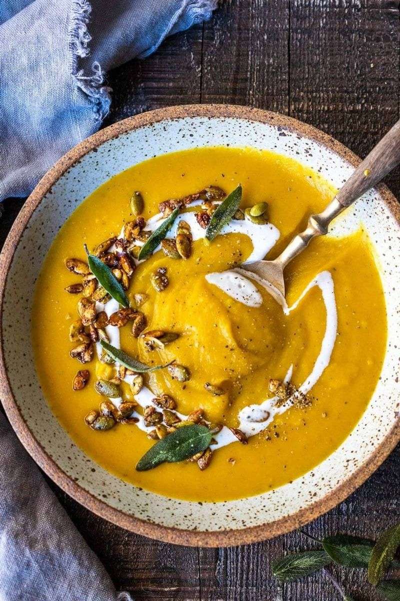 Roasted Apple and Butternut Squash Soup