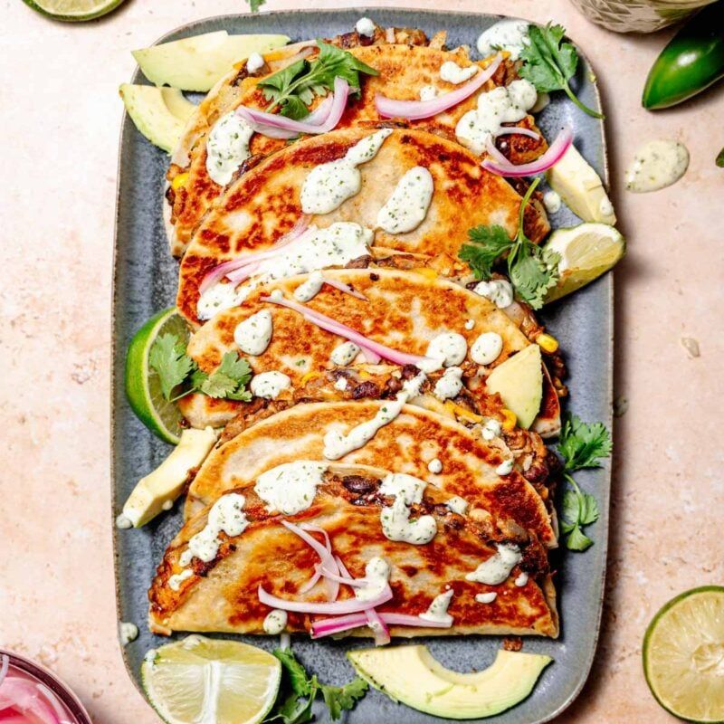 Apple and Black Bean Tacos