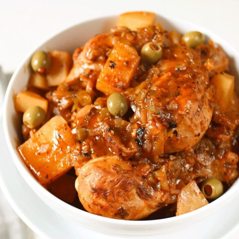 Fricase de Pollo (Cuban Chicken Fricassee)