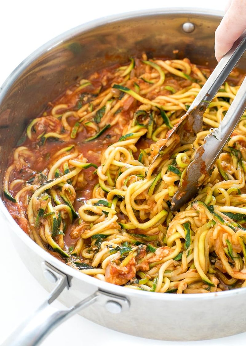 Zucchini Noodles with Marinara