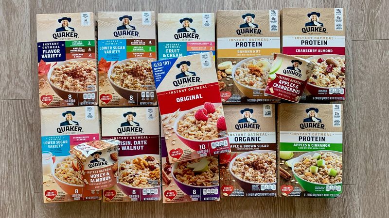 Flavored Instant Oatmeal Packets