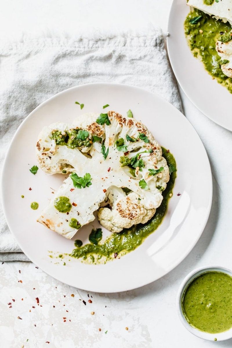 Spiced Cauliflower Steak with Chimichurri
