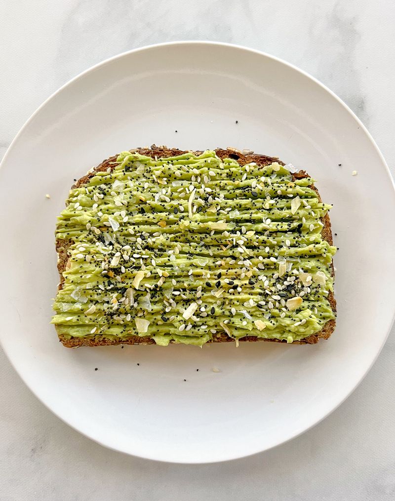 Avocado Toast With Everything Bagel Seasoning