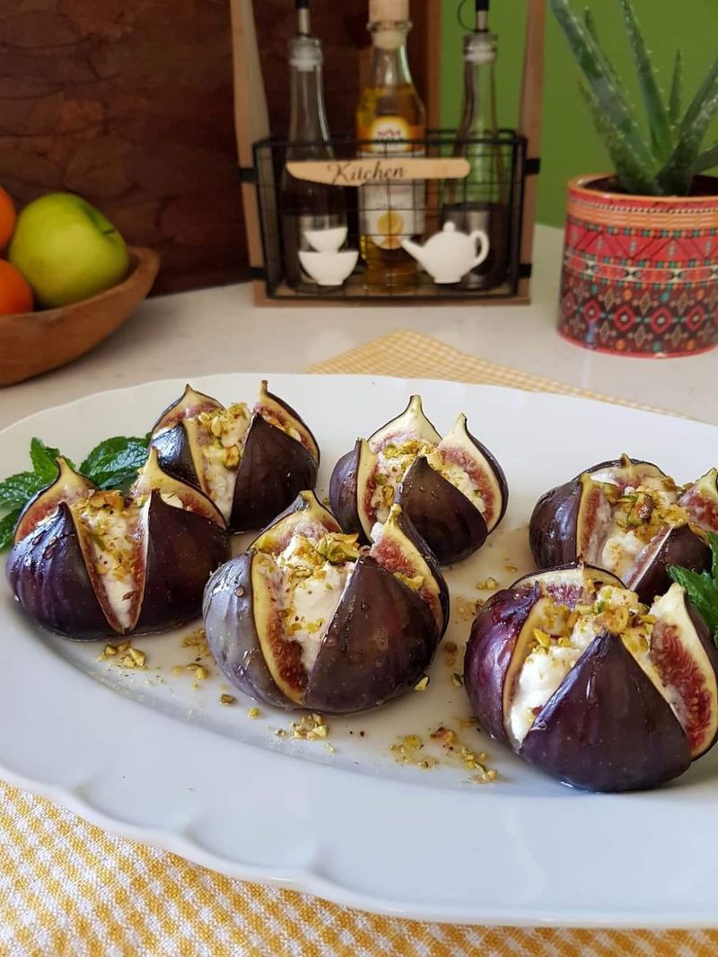 Ricotta and Honey Stuffed Figs