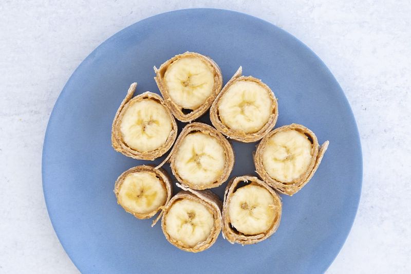Peanut Butter and Banana Sushi Rolls