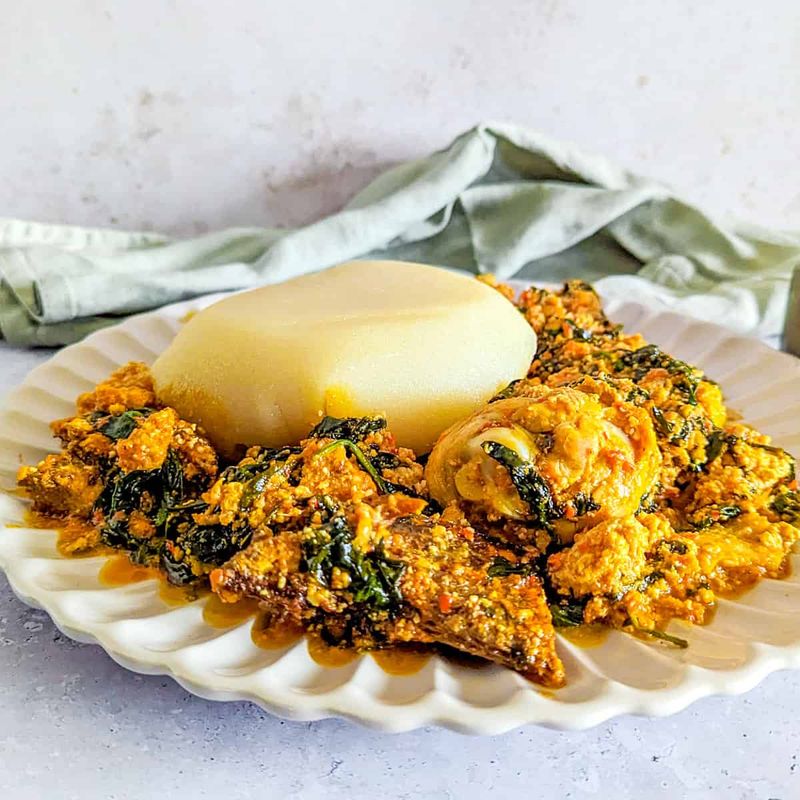 Fufu with Egusi Soup - West Africa