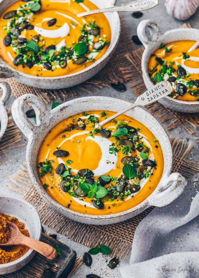 Pumpkin Soup with Coconut Cream