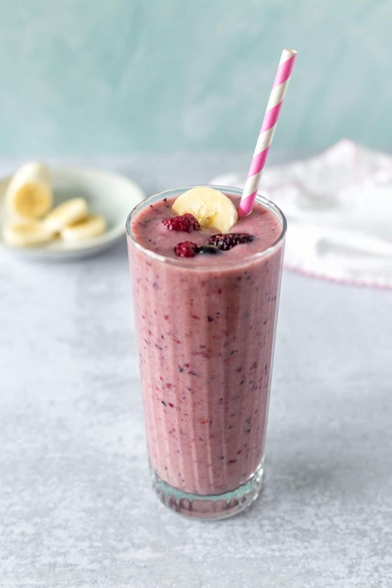 Smoothie with Frozen Fruit