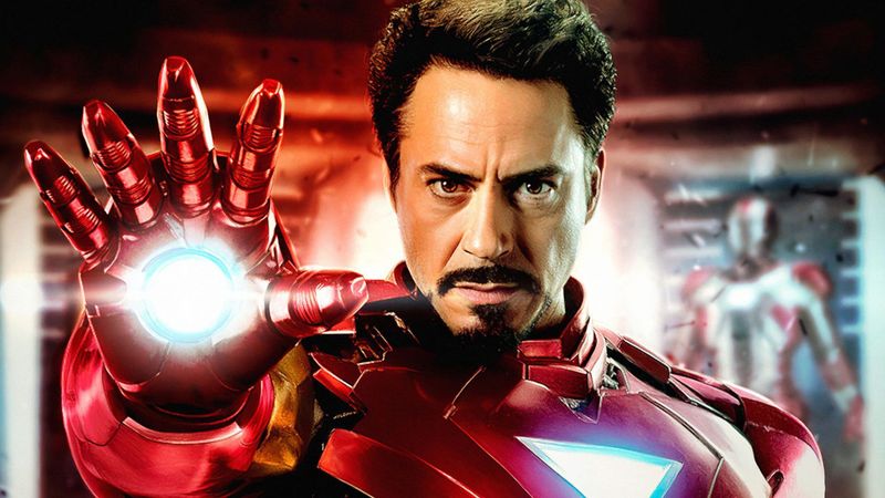 Robert Downey Jr. as Tony Stark in Iron Man (2008)
