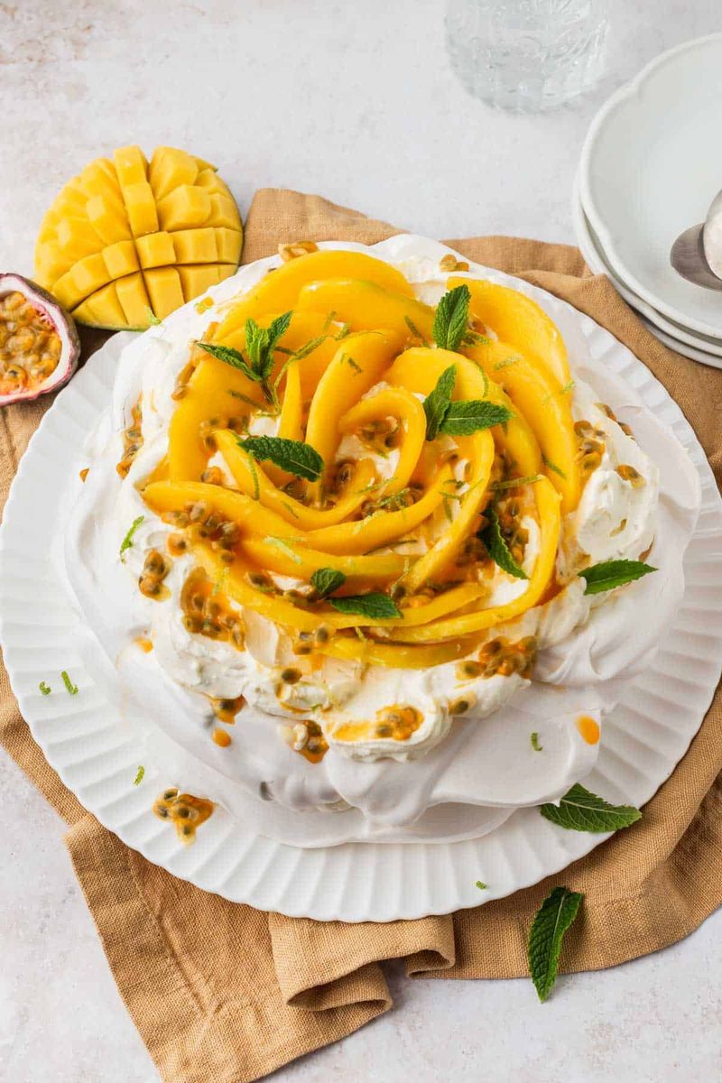 Pavlova with Fresh Fruit