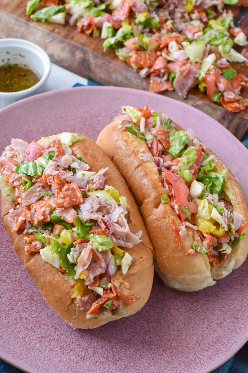Chopped Italian Hero Sandwich